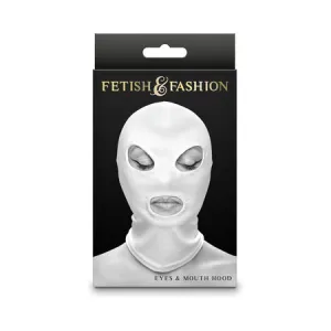 Taboo Eyes&Mouth Hood White