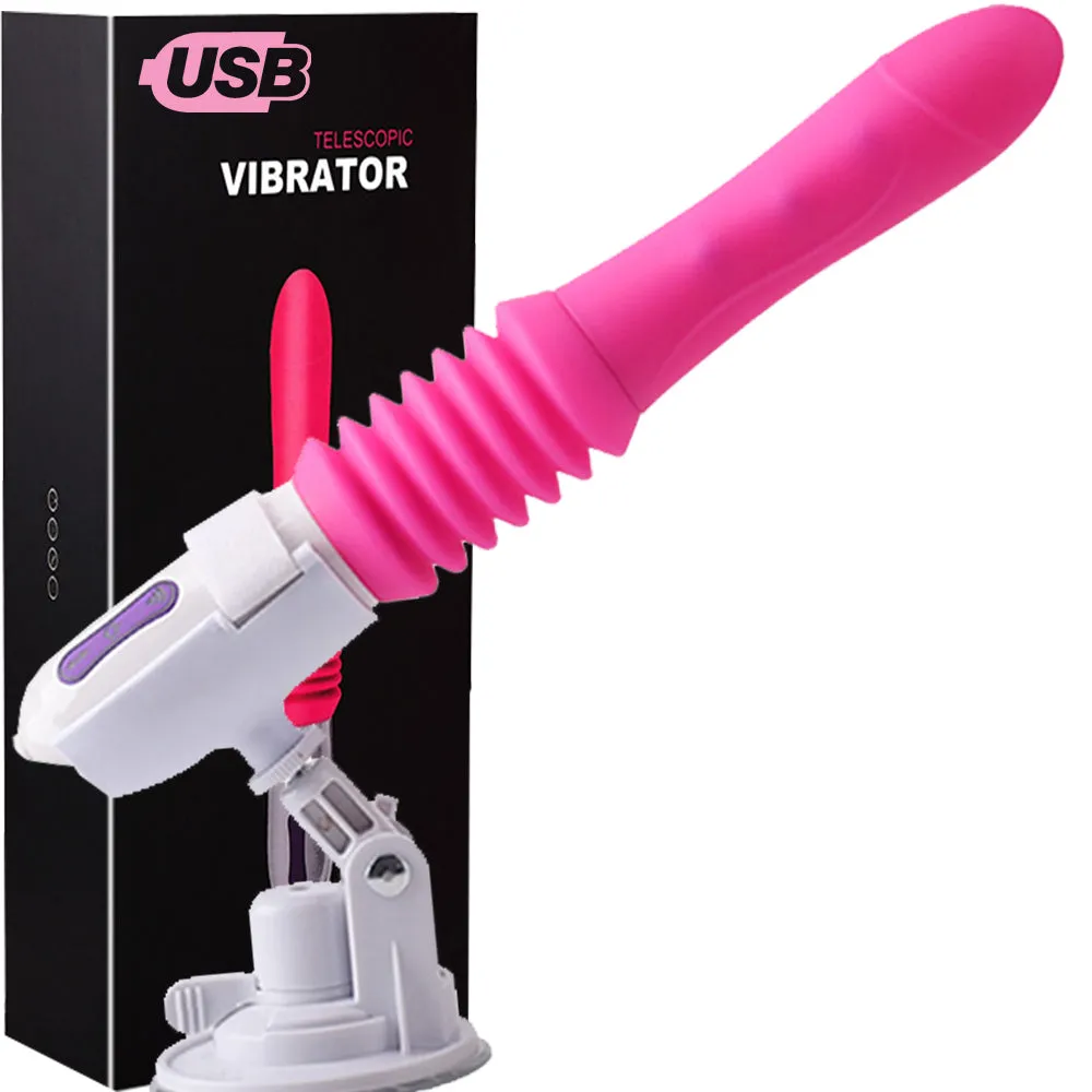 Thrusting Sex Machine Telescopic Automatic Dildo Vibrator Suction Cup Sex Toy