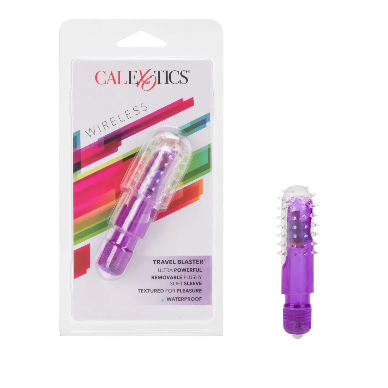 Travel Blaster w/Silicone Sleeve Waterproof - Purple