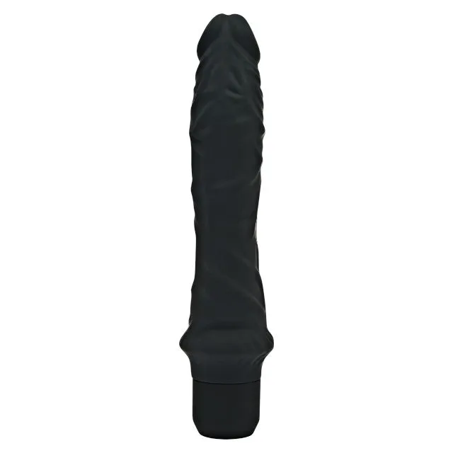 Vibrator TOYJOY Get Real - Classic Large Vibrator. din silicon. 7 funcții de vibrație. rezistent la apă. 24.9 cm. negru