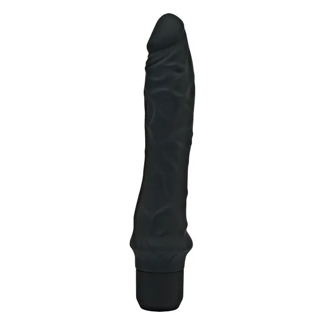 Vibrator TOYJOY Get Real - Classic Large Vibrator. din silicon. 7 funcții de vibrație. rezistent la apă. 24.9 cm. negru