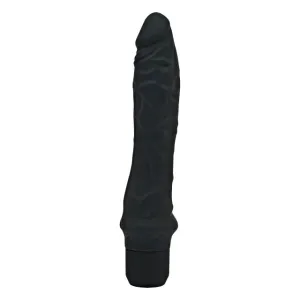 Vibrator TOYJOY Get Real - Classic Large Vibrator. din silicon. 7 funcții de vibrație. rezistent la apă. 24.9 cm. negru