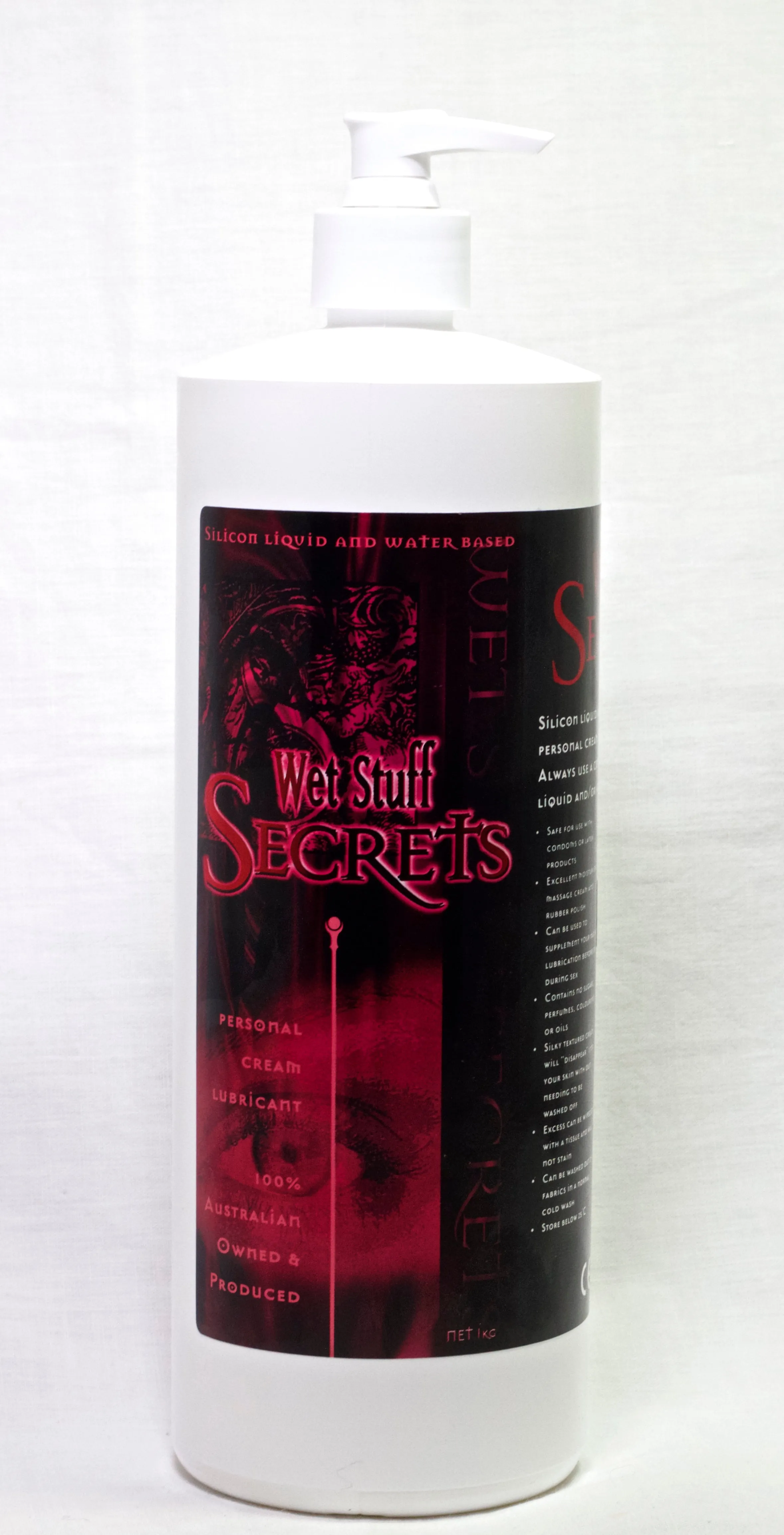Wet Stuff Secrets Hybrid Personal Lubricant Silicone Water Cream Sex Lube 1kg