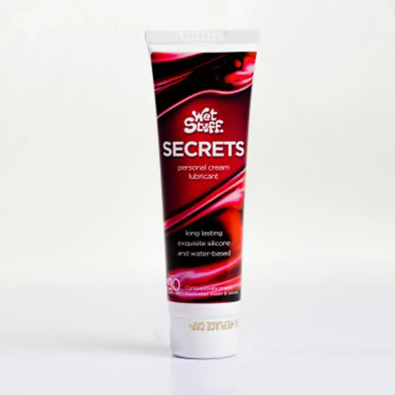 Wet Stuff Secrets Hybrid Personal Lubricant Silicone Water Cream Sex Lube 90ml