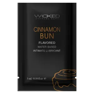 Wicked Sensual Care Aqua Water Based Lubricant - .1 oz Cinnamon Bun