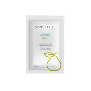 Wicked Sensual Care Simply Water Based Lubricant - .1 oz Pear