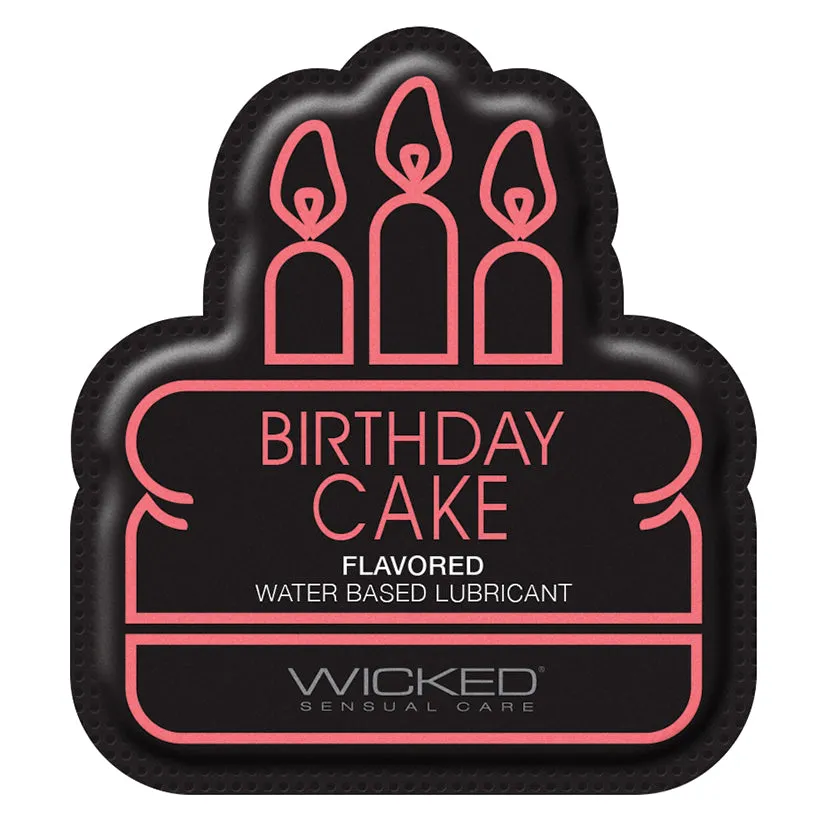 Wicked Sensual Care Water Based Lubricant - .1 oz Birthday Cake